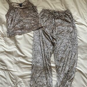 Leopard Print Pajama Set